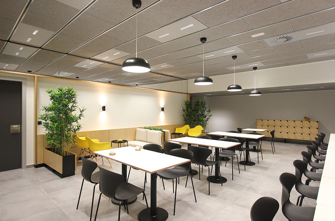 Diseño de espacio de descanso para personal. Re-estudio