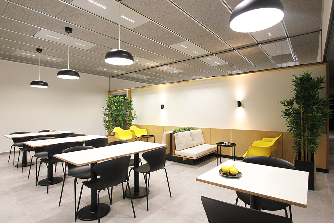 Diseño de espacio de descanso para personal. Re-estudio