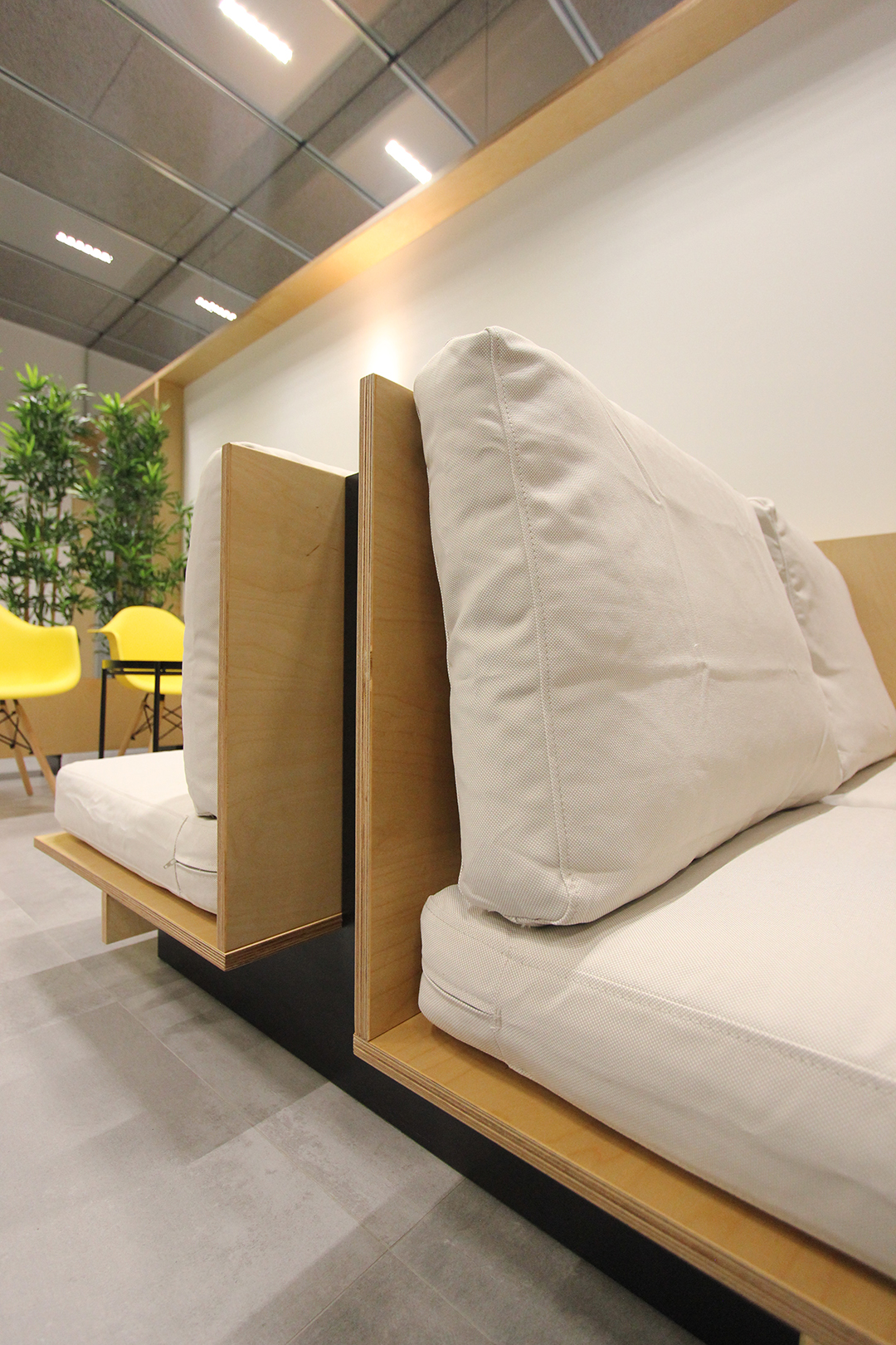 Diseño de espacio de descanso para personal. Re-estudio