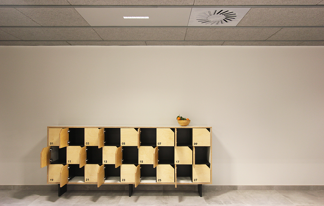Diseño de espacio de descanso para personal. Re-estudio