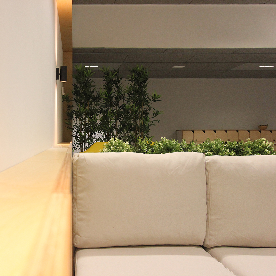 Diseño de espacio de descanso para personal. Re-estudio